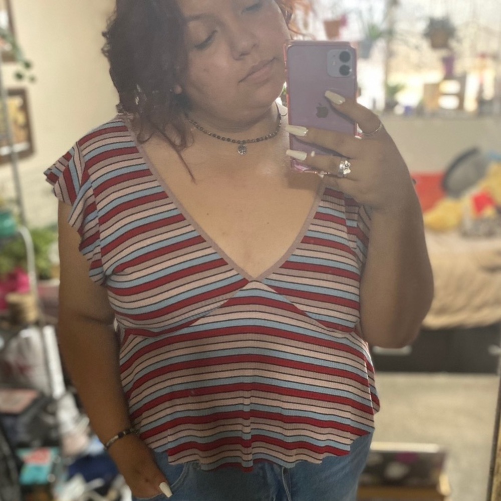 Multicolored striped shirt